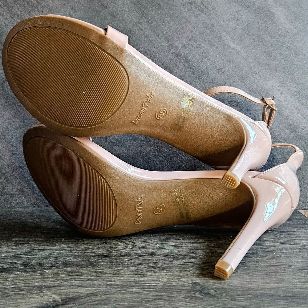 Dream Pairs KARRIE ankle strap Stiletto high heels size 8.5 PINK - Picture 3 of 16